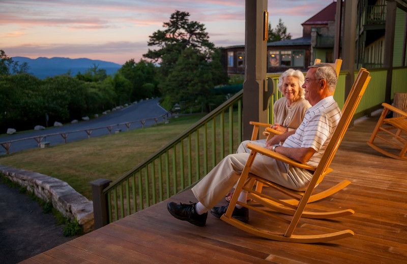 Porch at Mohonk Mountain House.