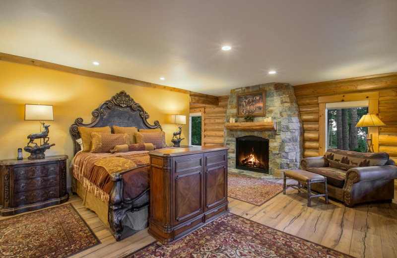 Rental bedroom at Tahoe Getaways.