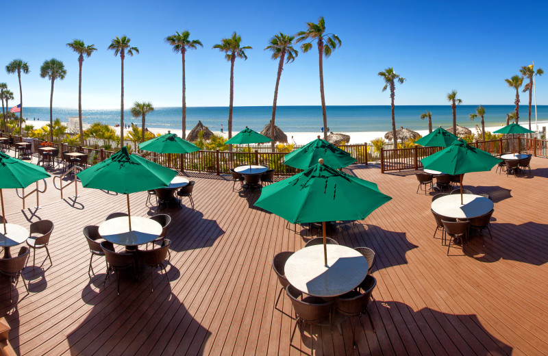 Patio at Holiday Inn Resort Panama City Beach