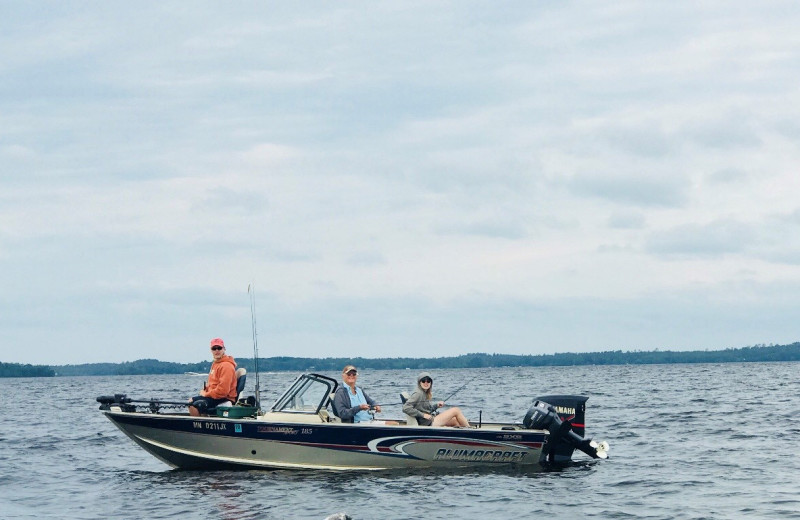 Boating at Glenmore Resort.