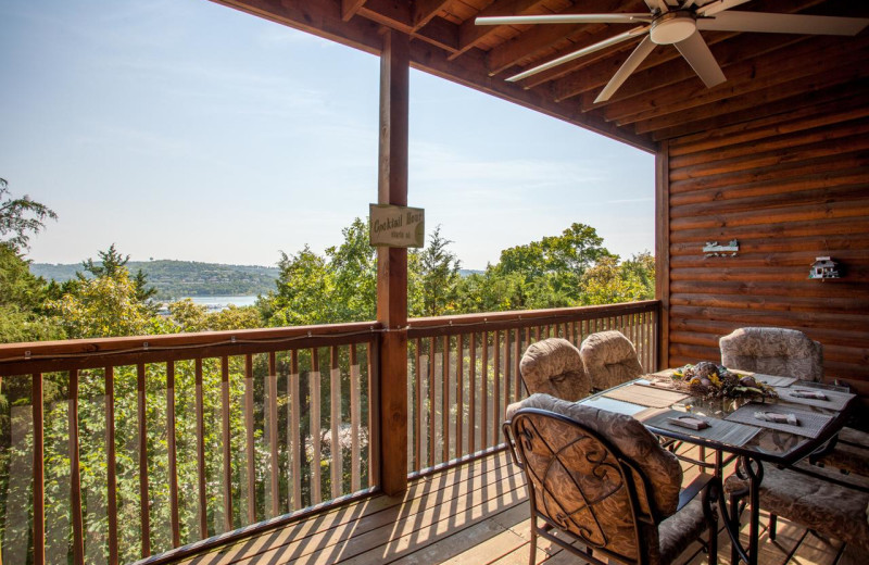 Guest balcony at The Village At Indian Point Resort and Conference Center.
