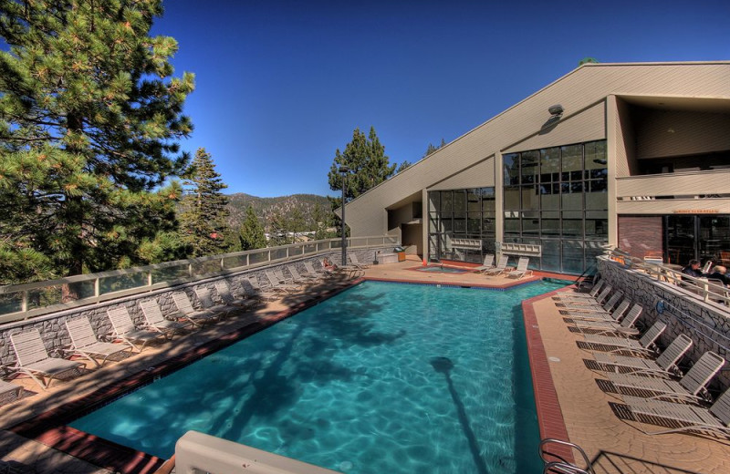 Outdoor pool at The Ridge Resorts.