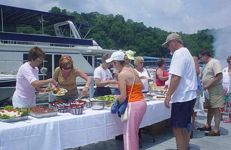 Buffet at Jamestown Resort and Marina.