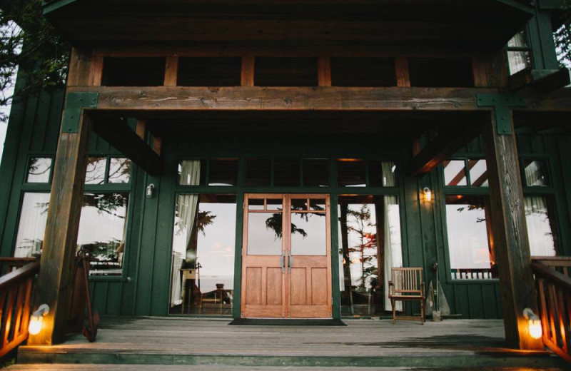 Front doors at Middle Beach Lodge.