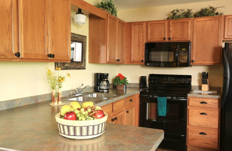 Handicapped accessible rooms at Wild Eagle Lodge.