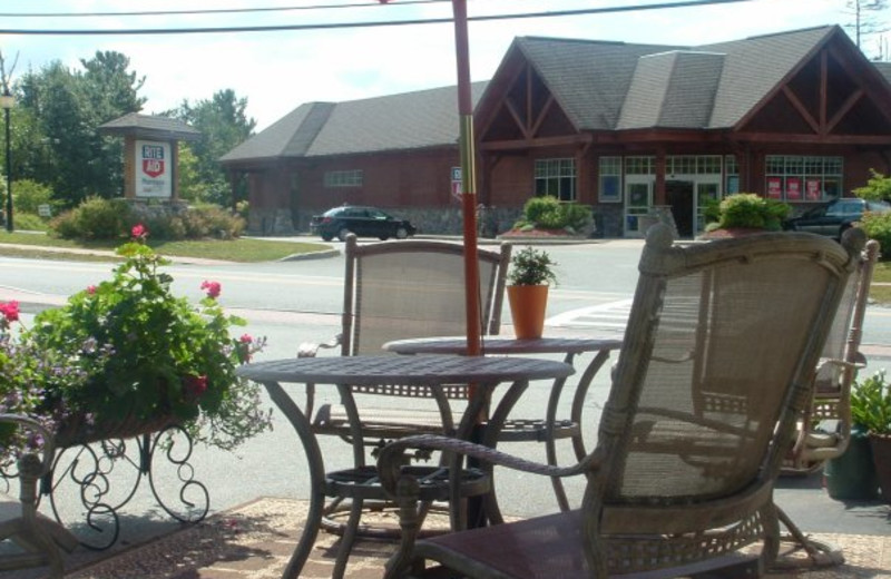 Patio view at Wildwood on the Lake.