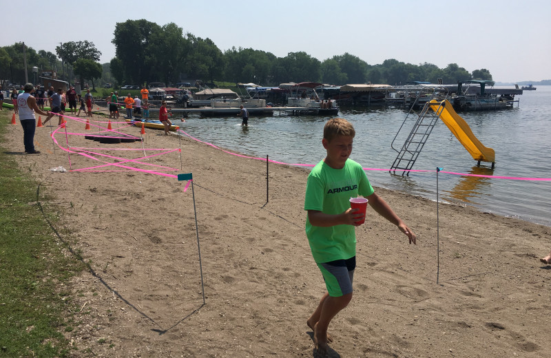 Games at Ten Mile Lake Resort.