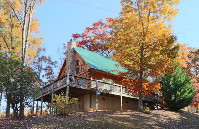 Exterior view of a cabin at Rock Creek Cabins