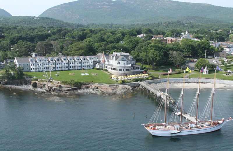 Exterior view of Bar Harbor Inn & Spa.