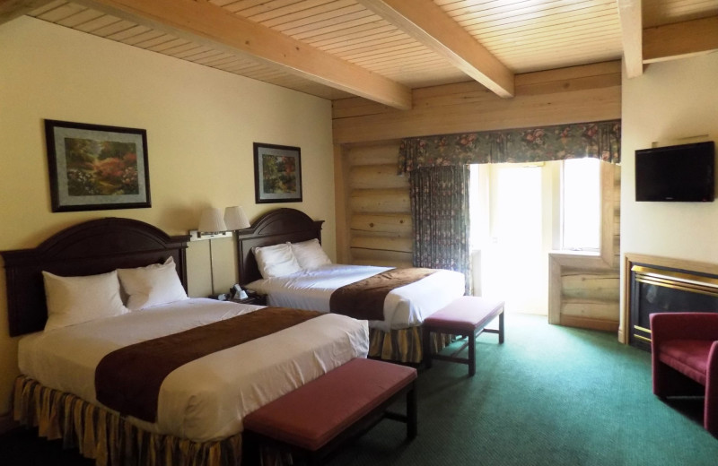 Guest room at Garland Lodge and Resort.