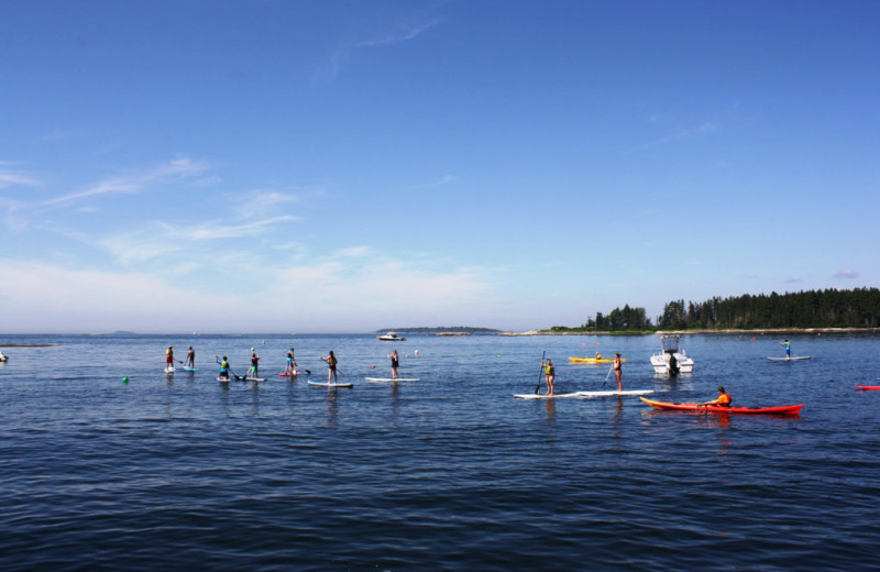 Kayaking at Sebasco Harbor Resort.