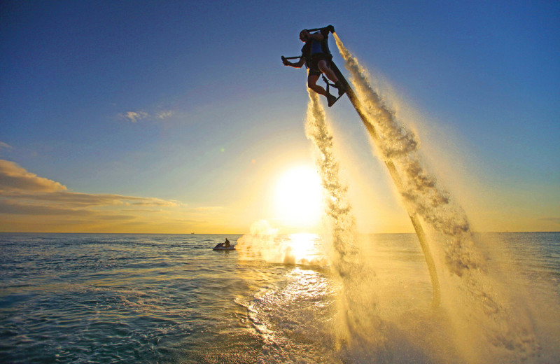 Water jetpack at TradeWinds Island Grand.
