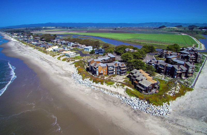 Aerial view of Pajaro Dunes Resort.