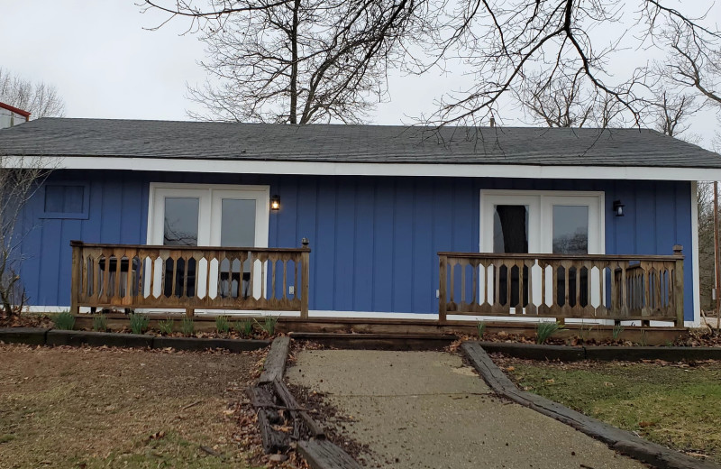 Cabin exterior at Runaway II Resort and Campground.