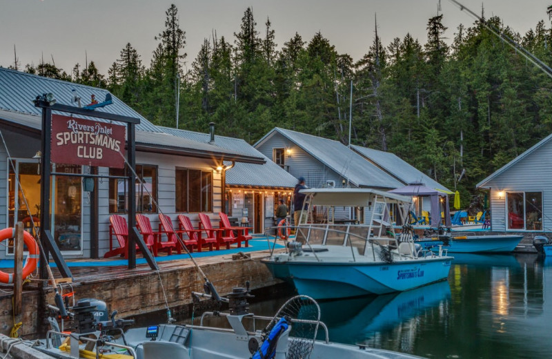Exterior view of Rivers Inlet Sportsman’s Club.