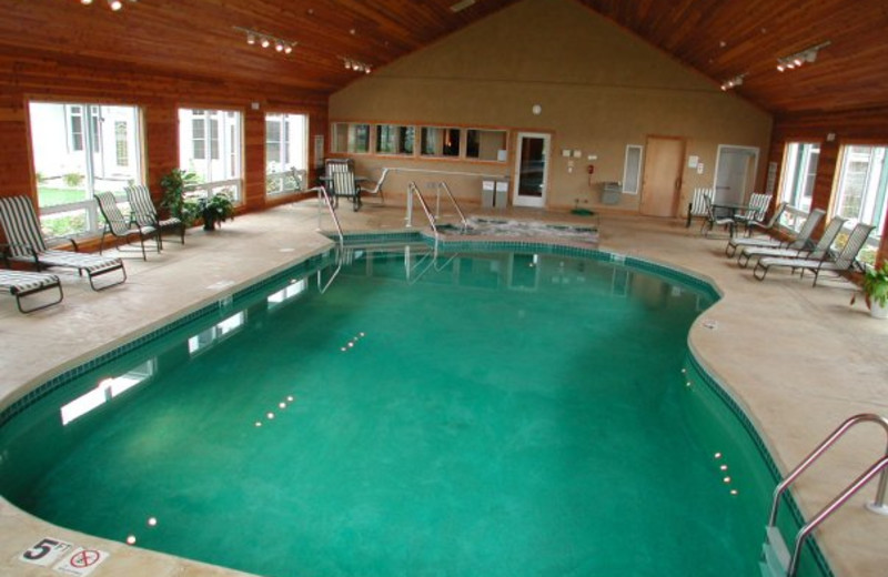 Indoor pool at Birchwood Lodge.