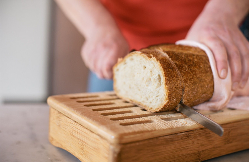 Fresh baked bread at Camellia Inn.