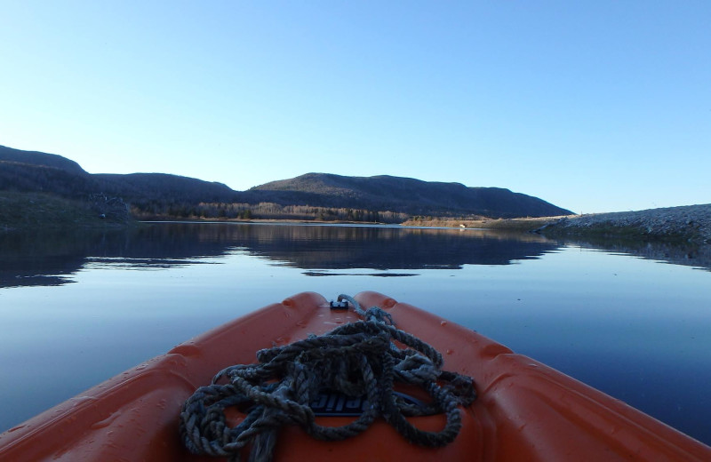 Kayaking at Cabot Shores Wilderness Resort.
