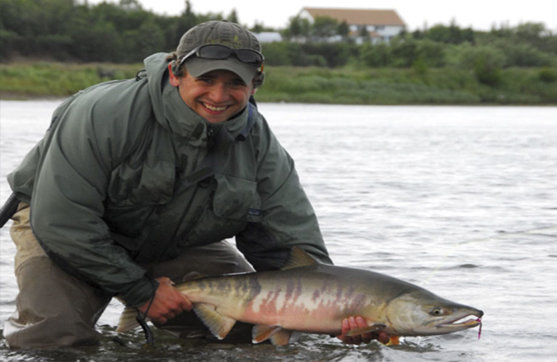 Fishing at Alagnak Lodge.