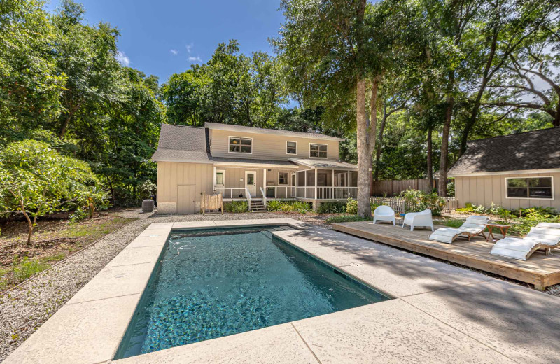 Outdoor pool at Real Escapes Properties - Privacy Please!