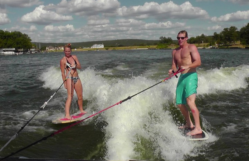 Water activities at Log Country Cove.