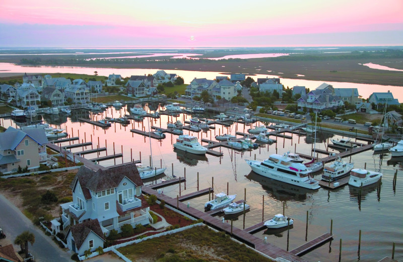 The marina at Bald Head Island Limited.