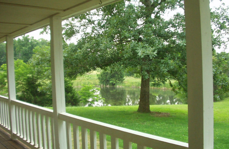 Guest House porch view at Rockin Z Ranch.