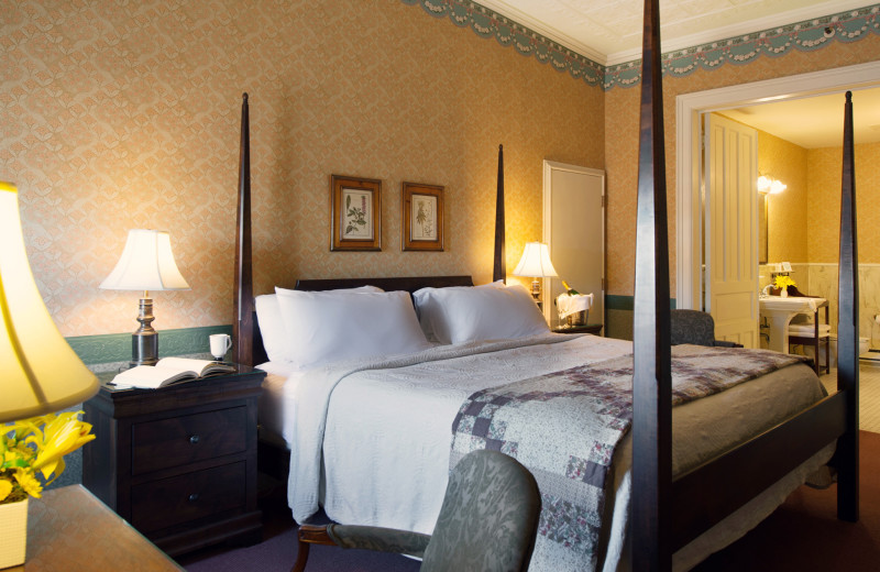 Guest room at St. James Hotel.