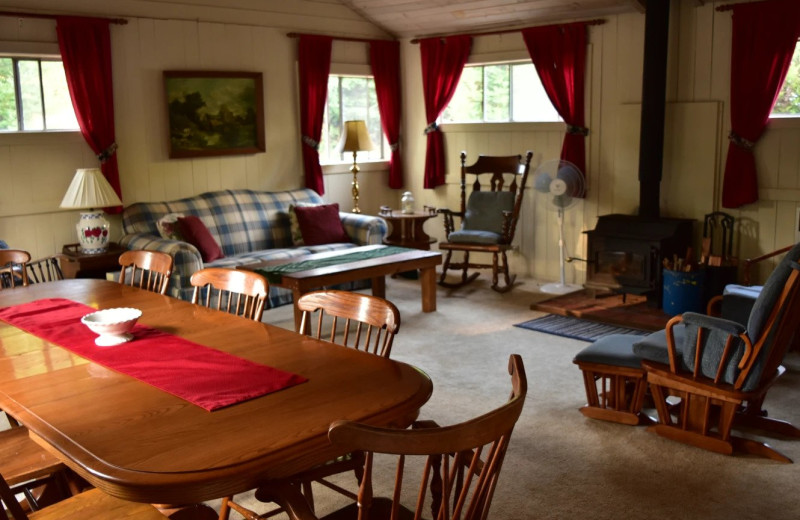 Cabin interior at Antioch Ranch Christian Retreat.