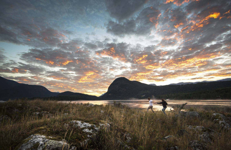 Sunset at Sonora Resort and Conference Centre, Canada.