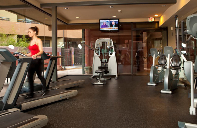 Fitness center at Sedona Rouge Hotel.