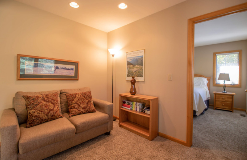 Guest room at Riverwood On Fall River.