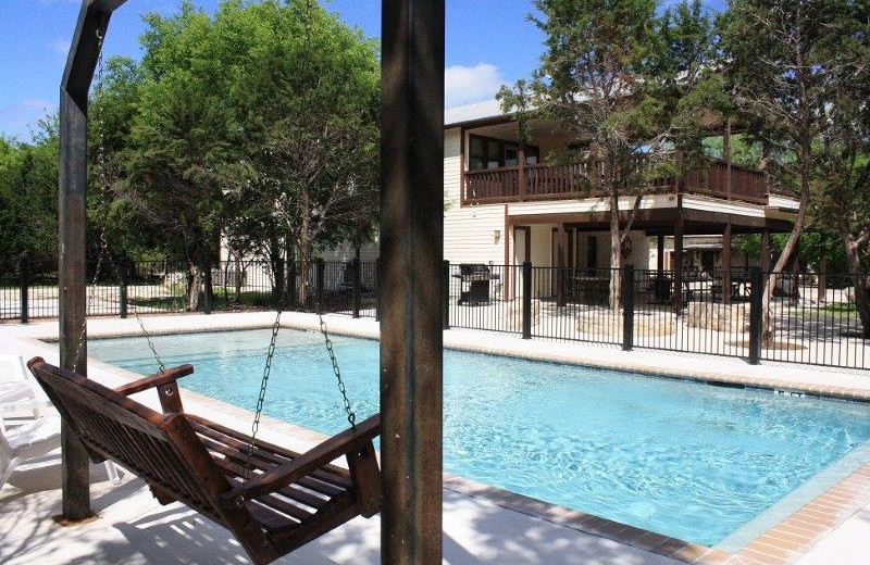 Rental pool at Frio Family Getaway