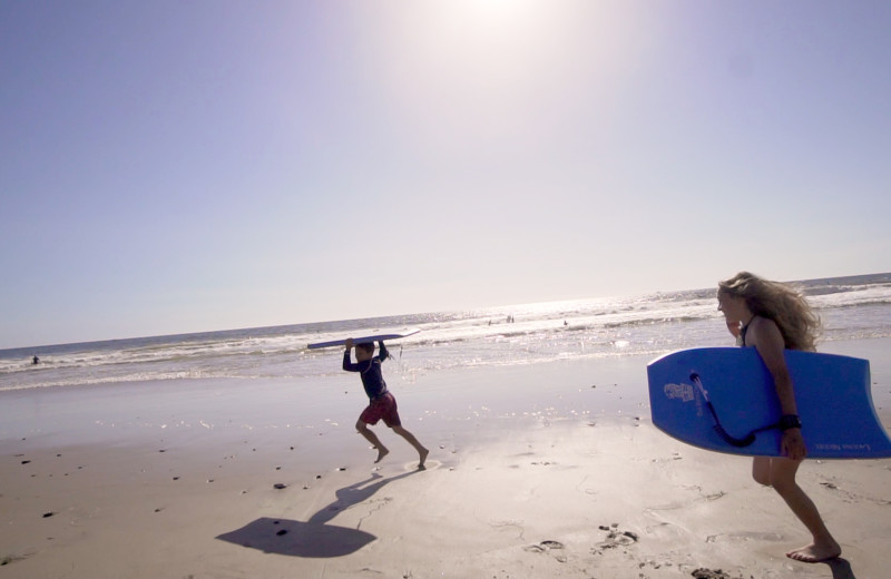 Surfing at The Ritz-Carlton, Laguna Niguel.