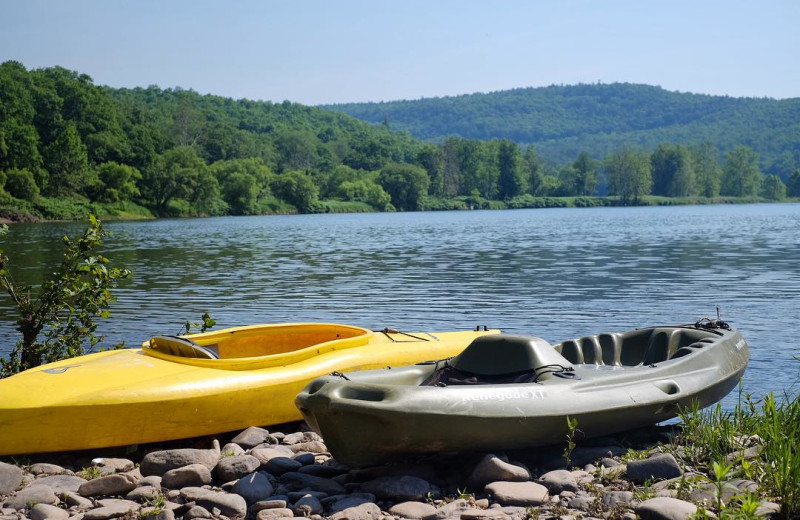 Kayaking at Sylvania Tree Farm, Country Lodging.