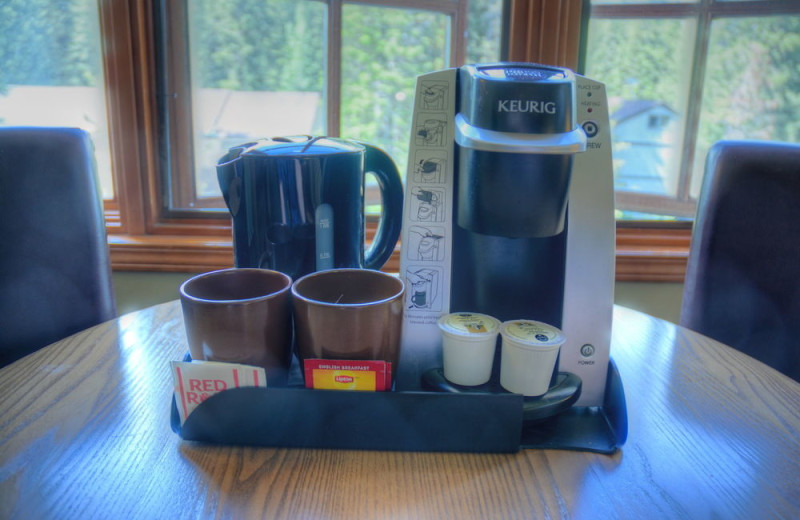Coffee at Banff Caribou Lodge & Spa.