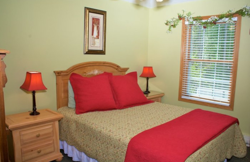 Guest bedroom at Bay Breeze Resort.