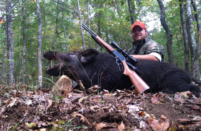 Hunting at Caryonah Hunting Lodge.
