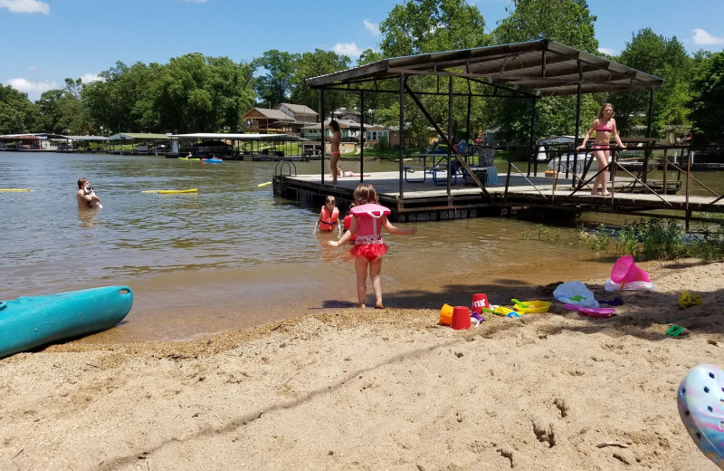 Beach at Runaway II Resort and Campground.