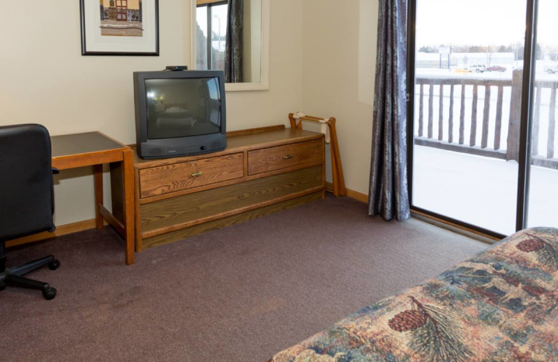 Guest room at The Otter Lodge.