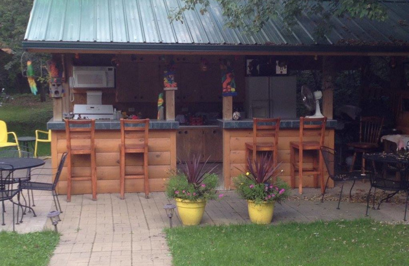 Patio at Dakota Hunting Lodge.