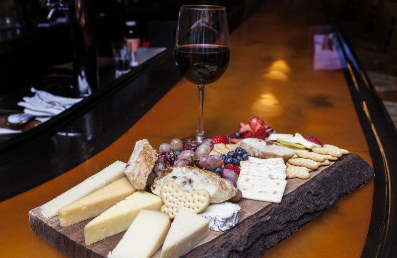 Fine cheeses at Golden Arrow Lakeside Resort.