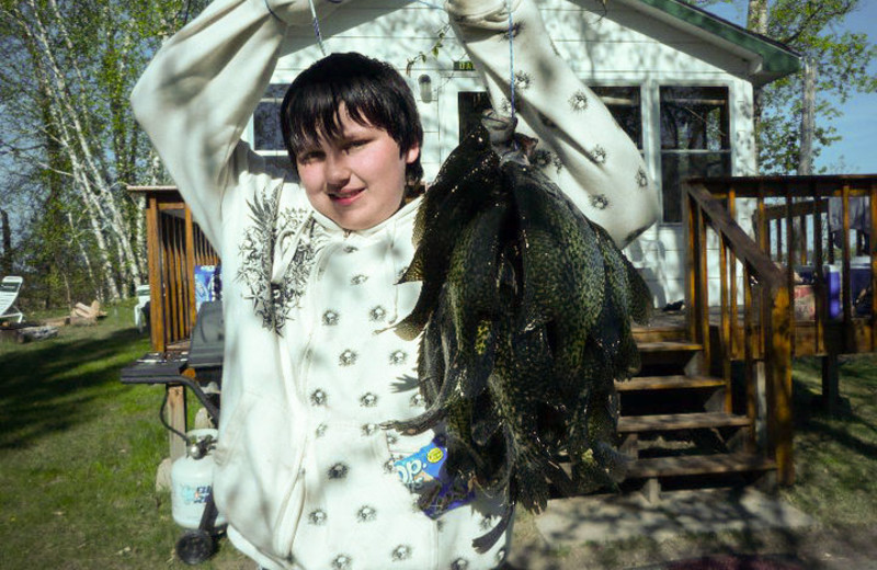 Fishing at Bliss Point Resort.