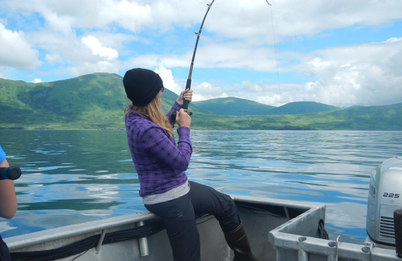 Fishing at Zachar Bay Lodge.