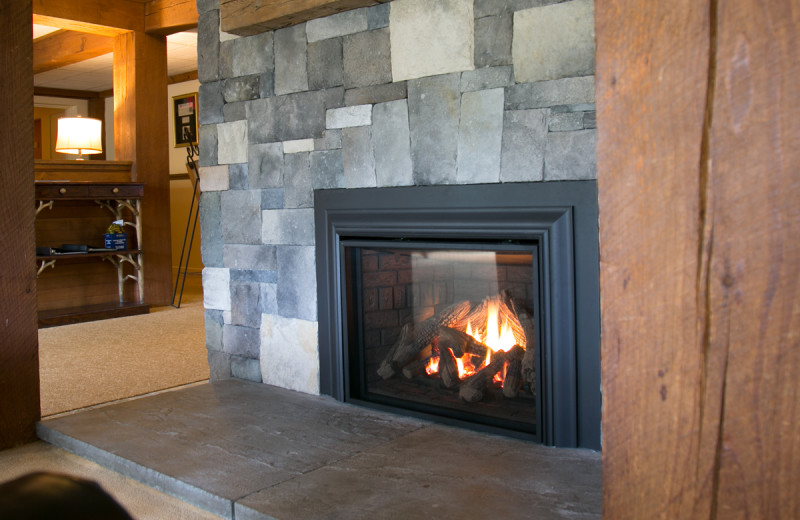 Fireplace at Silver Fox Inn.