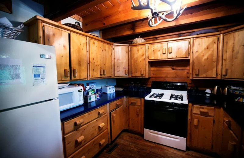 Guest kitchen at Cliffview Resort.