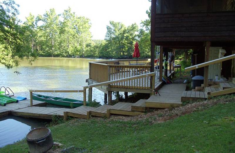 Cabin Back Exterior at Blue Jay Farm 