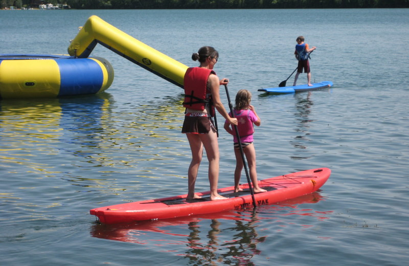 Paddle boating at East Silent Resort.