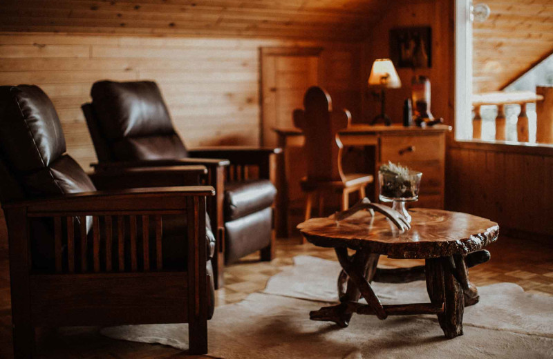 Guest room at Big Creek Lodge.