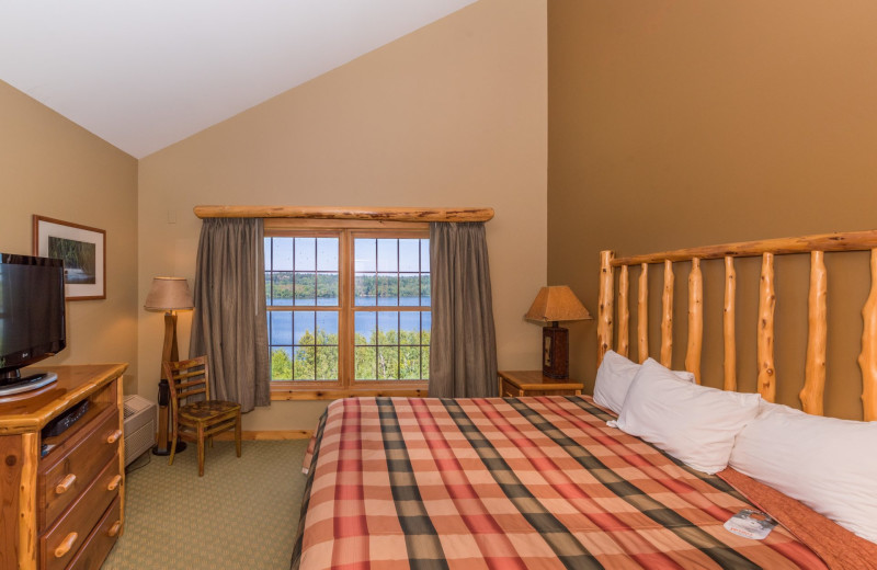 Guest room at Grand Ely Lodge.